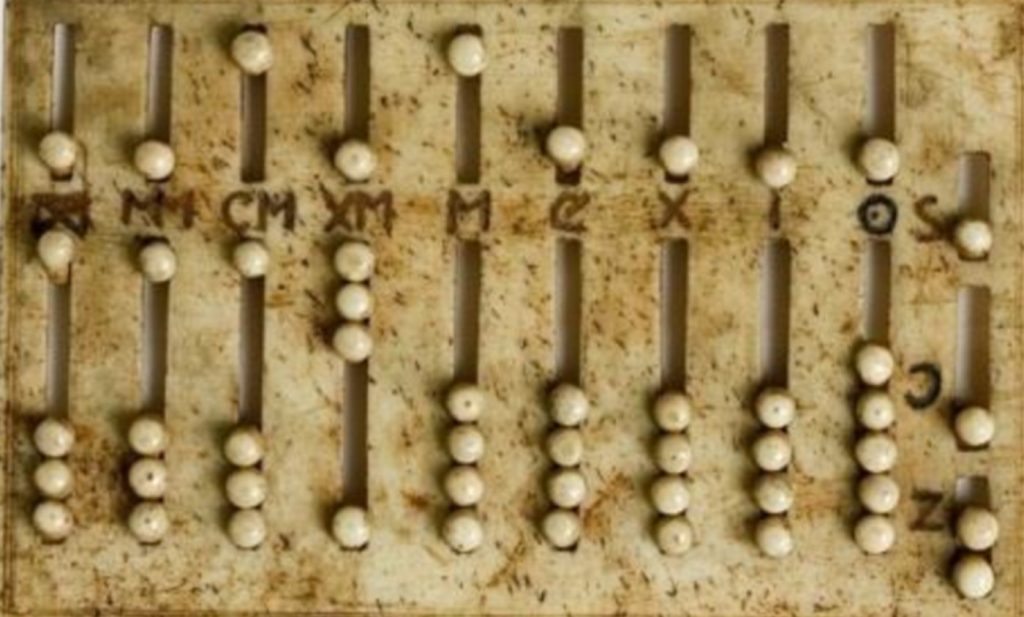 Rimska i arapska notacija brojeva (5). Od računanja prstima do postupka na papiru. Materijalna sredstva i razvoj matematike.