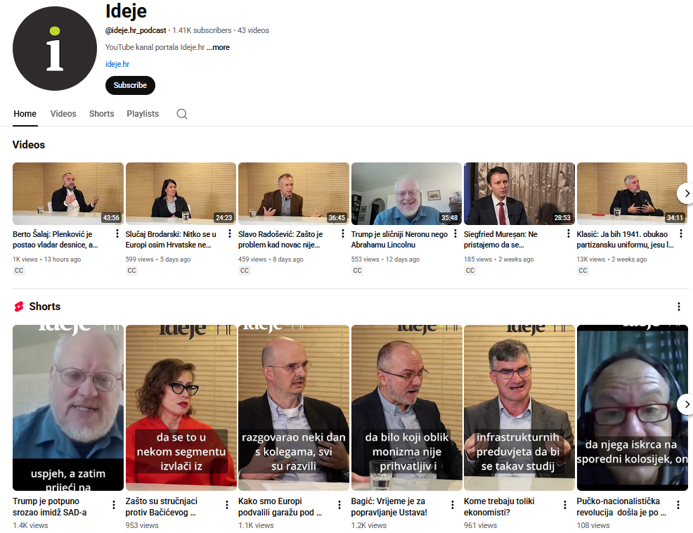Predbilježite se na podcast i YouTube kanal Ideje.hr