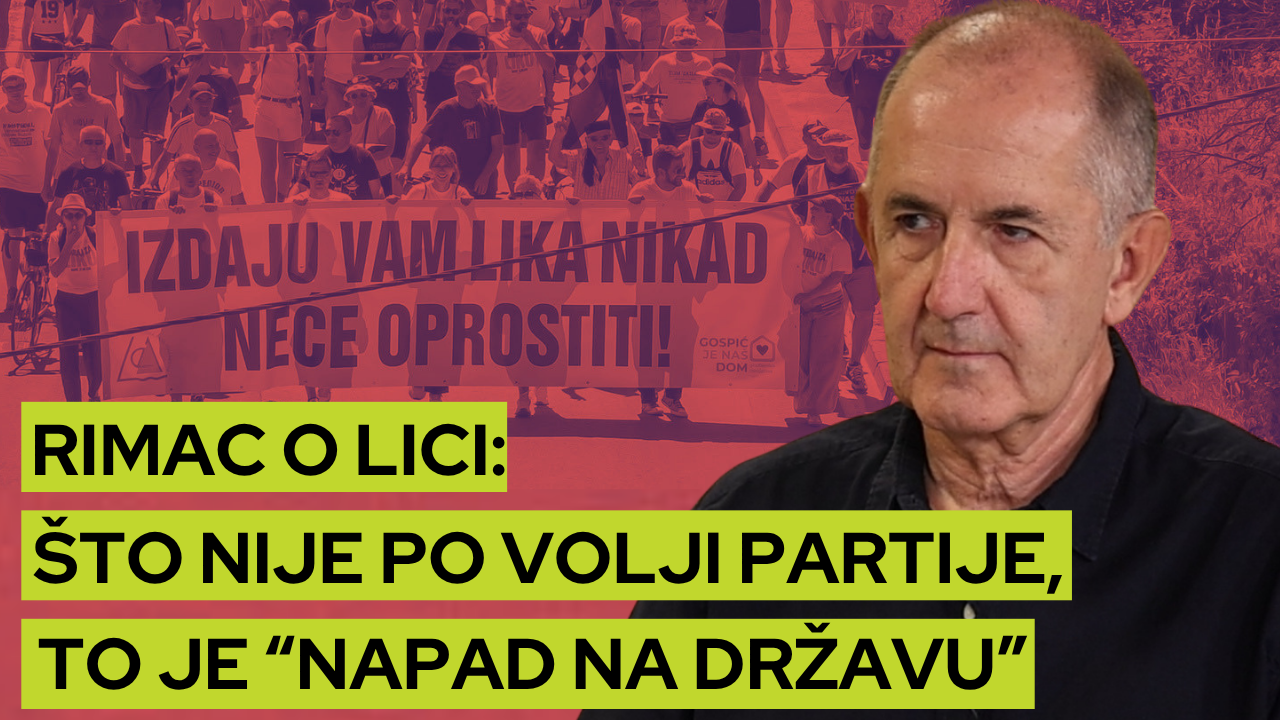 Rimac o Gospiću: Vlast reagira kao u Jugoslaviji – što nije po volji partije, to je “napad na državu”