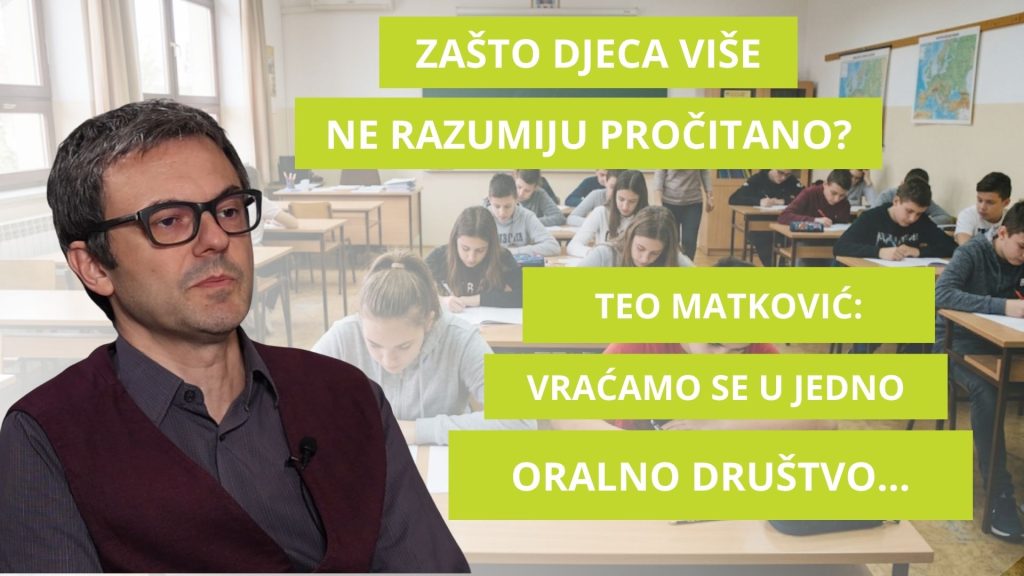 Zvona na uzbunu zvone već neko vrijeme. Vraćamo se u jedno oralno društvo